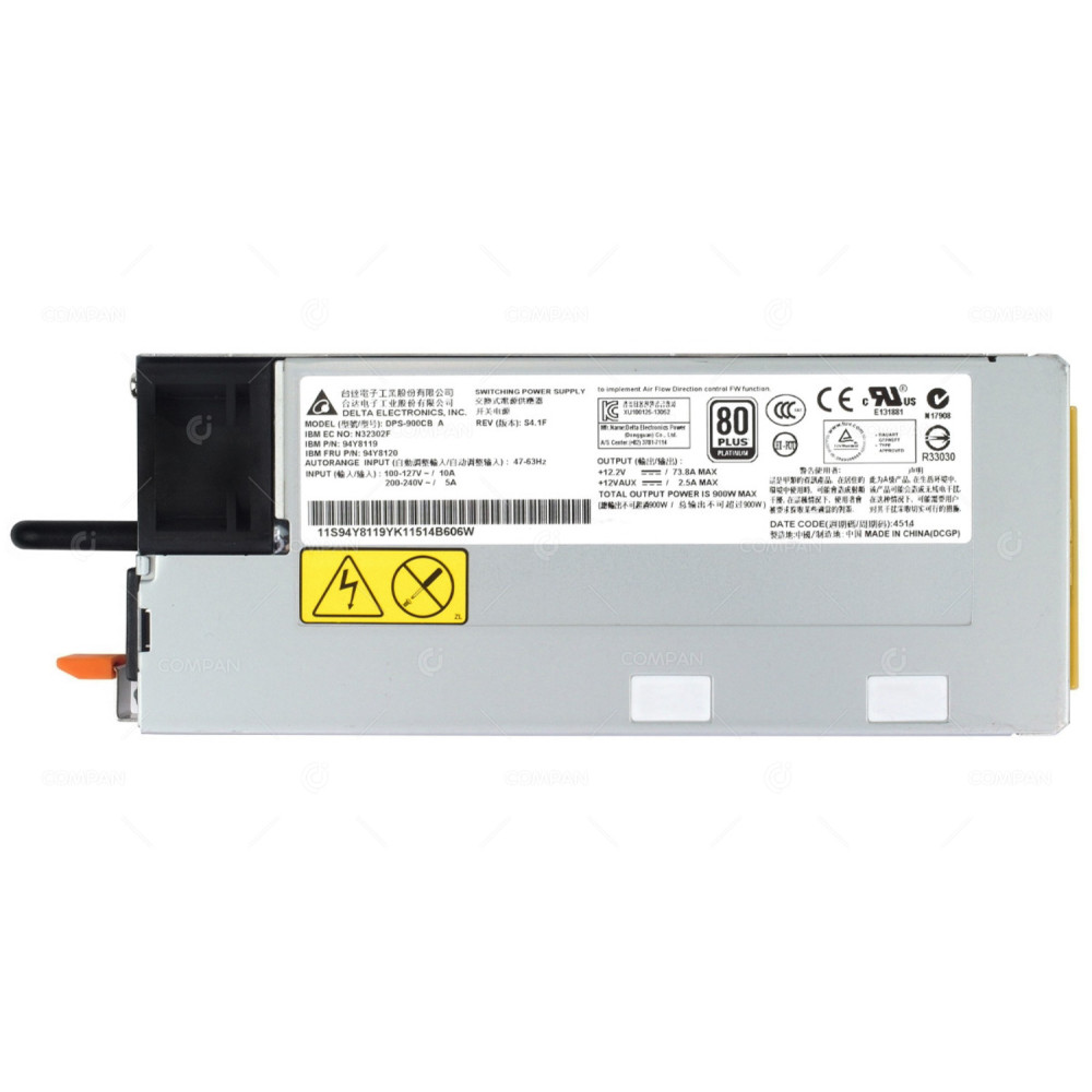 94Y8120 IBM 900W 80+ PLATINUM POWER SUPPLY FOR IBM X3650